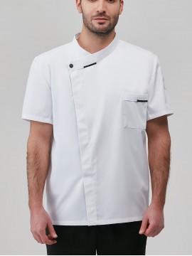 Chef Code Men's Short Sleeve Uniform Classic Chef Coat Cook Shirts