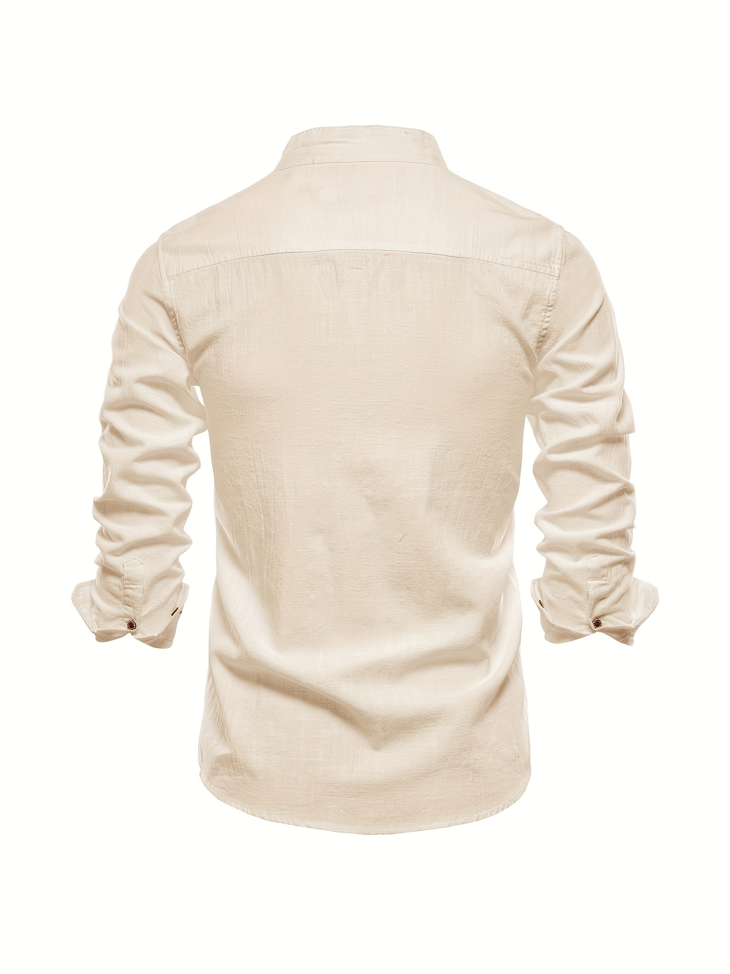 mens cotton long sleeve shirts mens clothes details 16